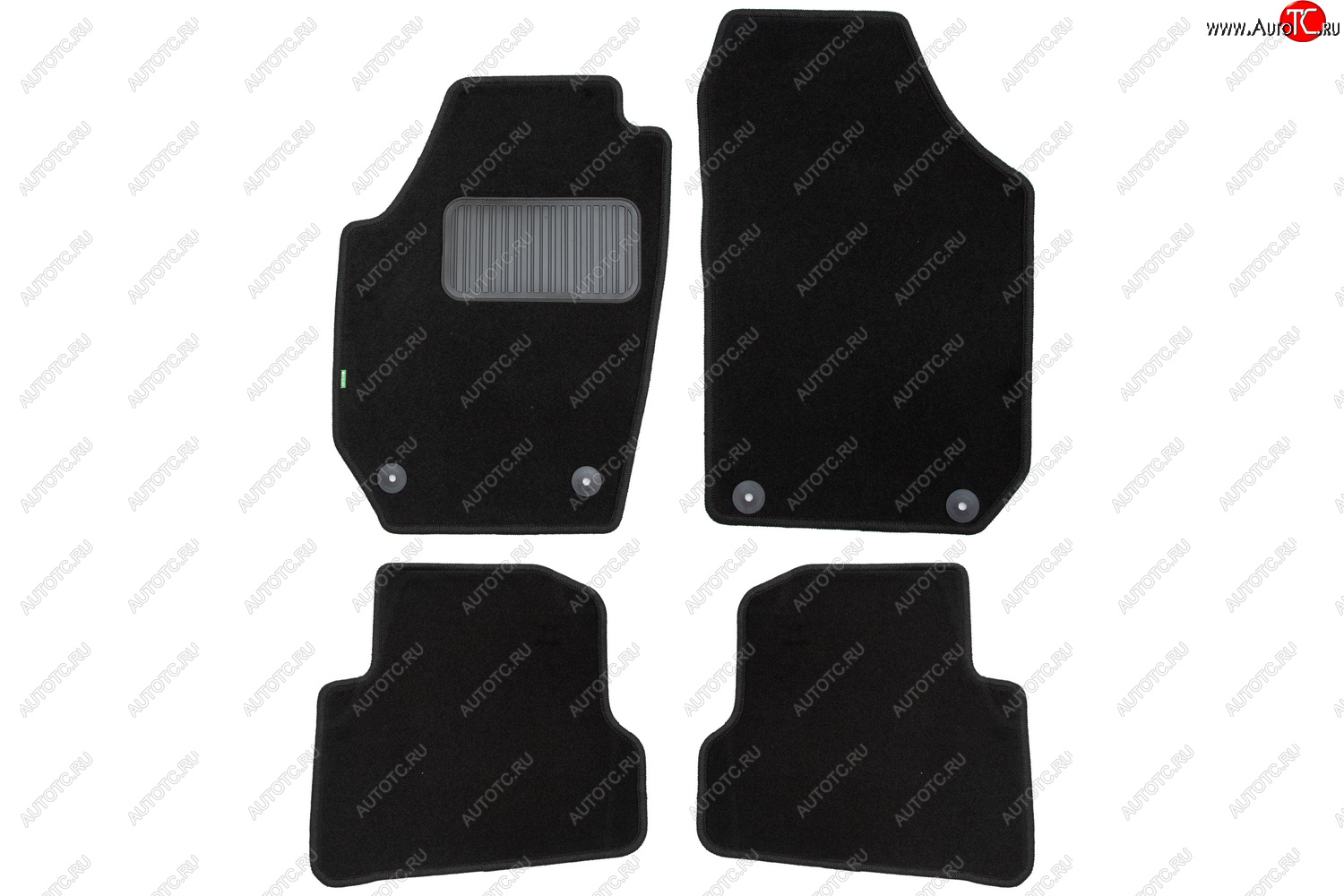 6 599 р. Комплект ковриков в салон (чёрные, текстиль) Klever Standard Skoda Fabia Mk2 хэтчбэк рестайлинг (2010-2014)  с доставкой в г. Белгород
