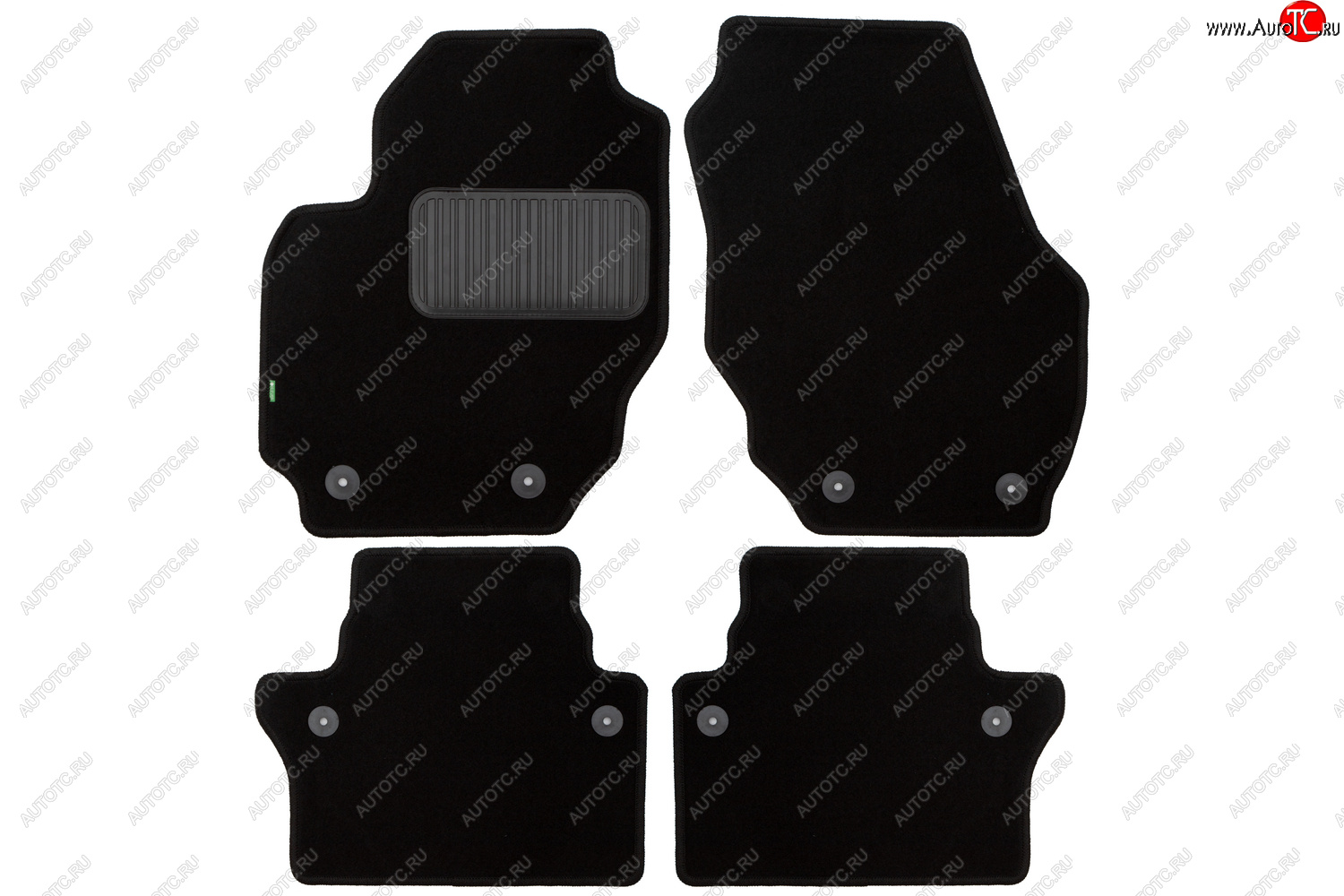 2 999 р. Комплект ковриков в салон (АКПП, чёрные, текстиль) Klever Standard Volvo S80 AS40,AS70, AS90 седан 2-ой рестайлинг (2013-2016)  с доставкой в г. Белгород