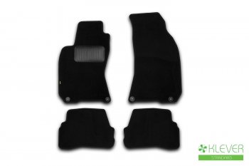 Комплект ковриков в салон (АКПП, чёрные, текстиль) Klever Standard Volkswagen Passat ( B5,  B5.5) (1996-2005) седан дорестайлинг, седан рестайлинг
