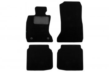 Коврики салона (для авто с АКПП, текстиль) Klever Premium BMW 7 серия  F01-F04 (2008-2015) седан (Чёрные)