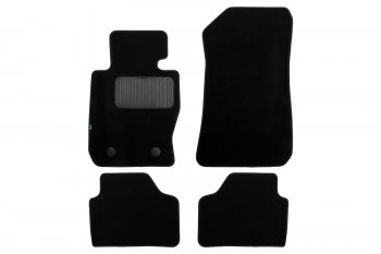 Коврики салона (для авто с АКПП, текстиль) Klever Premium BMW X1  E84 (2009-2015) (Чёрные)