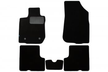 Коврики салона (2WD, текстиль) Klever Premium Renault Duster  HS (2010-2015) дорестайлинг (Чёрные)