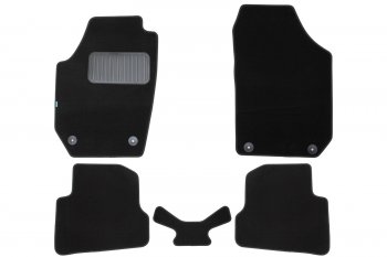 Коврики салона (текстиль) Klever Premium Skoda Fabia  Mk2 (2007-2014) хэтчбэк дорестайлинг, хэтчбэк рестайлинг (Чёрные)
