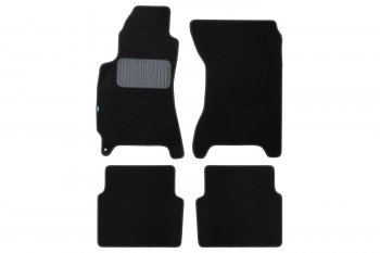 Коврики салона (текстиль) Klever Premium Subaru Forester  SG (2002-2008) дорестайлинг, рестайлинг (Чёрные)