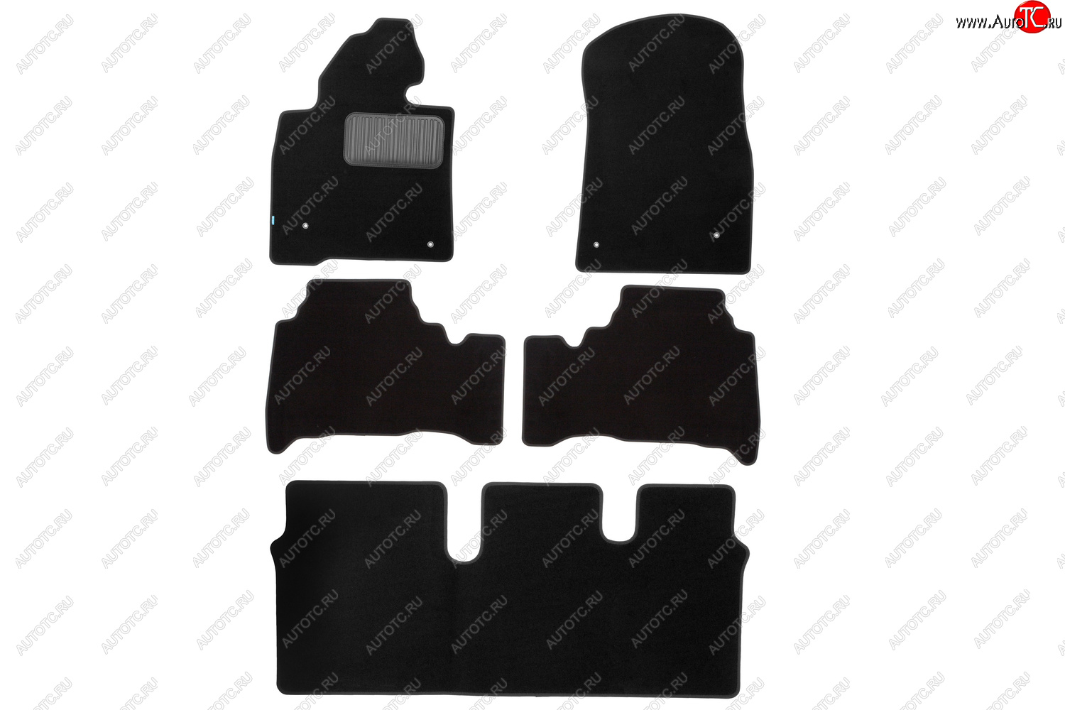 1 499 р. Коврики салона (текстиль) Klever Premium Toyota Land Cruiser 200 дорестайлинг (2007-2012) (Чёрные)  с доставкой в г. Белгород