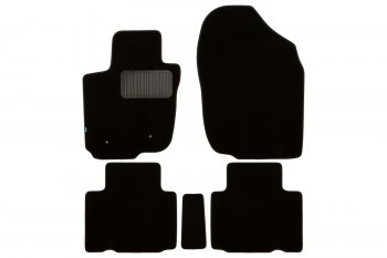 Коврики салона (Long, текстиль) Klever Premium Toyota RAV4  XA30 (2003-2010) 5 дв. удлиненный дорестайлинг, 5 дв. удлиненный 1-ый рестайлинг (Чёрные)