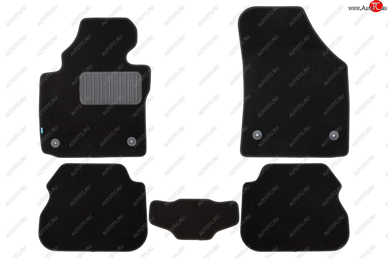 9 549 р. Коврики салона (текстиль) Klever Premium  Volkswagen Caddy  2K (2003-2015) дорестайлинг, рестайлинг (Чёрные)  с доставкой в г. Белгород