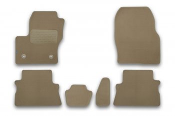 Коврики салона (текстиль) Klever Premium Ford Kuga  2 (2013-2016) дорестайлинг (Бежевые)