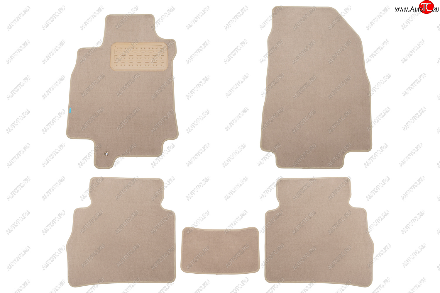 469 р. Коврики в салон Klever Premium NISSAN Tiida 2004-2012, 2010-2013, сед., 5 шт. (текстиль, бежевые)   Klever klever04362122112kh  с доставкой в г. Белгород