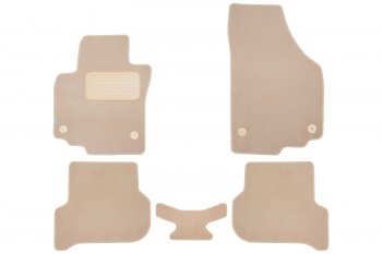 Коврики салона (текстиль) Klever Premium Volkswagen Golf Plus ( 5,  6) (2004-2014) (Бежевые)