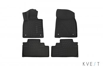 Коврики салона KVEST 3D (Polystar) Lexus RX ( 270,  200T) - RX450  AL20 (Серый, чёрный кант)