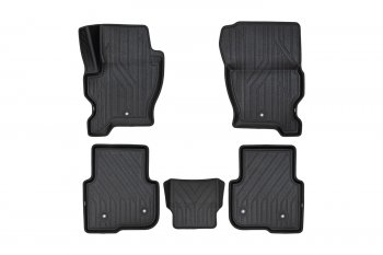 Коврики салона (Polystar) KVEST 3D Land Rover Discovery  4 L319 (2009-2016) (Чёрные)
