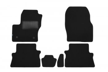 Коврики салона (текстиль) Klever Premium Ford Kuga  2 (2013-2016) дорестайлинг (Чёрные)