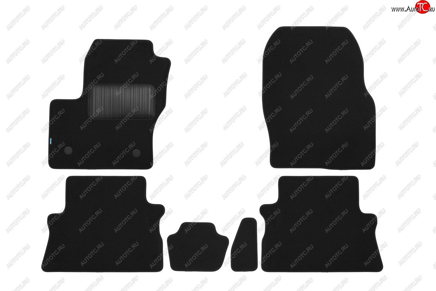 9 549 р. Коврики салона (текстиль) Klever Premium  Ford Kuga  2 (2013-2016) дорестайлинг (Чёрные)  с доставкой в г. Белгород