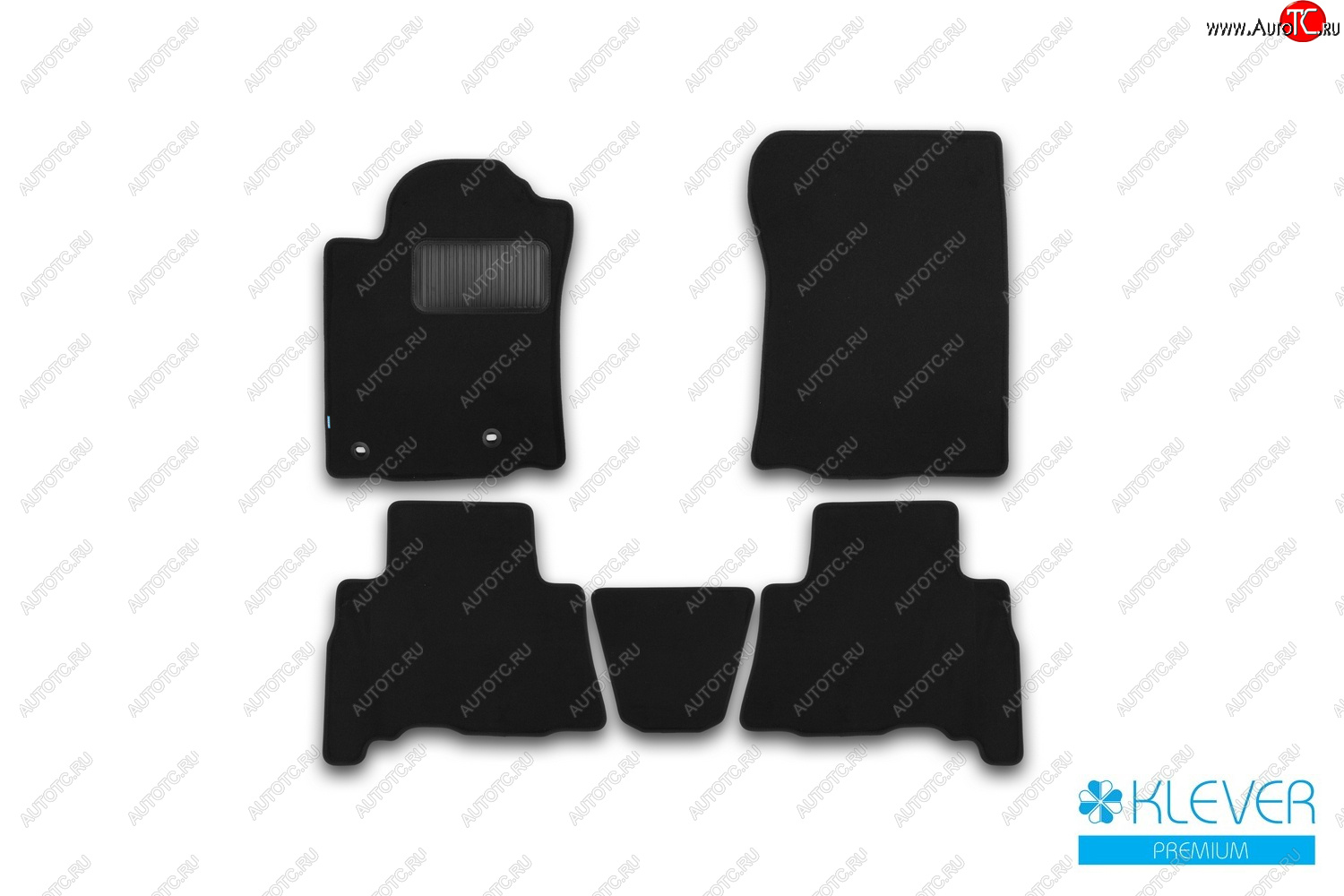 9 549 р. Коврики салона (текстиль) Klever Premium  Toyota Land Cruiser Prado  J150 (2013-2020) 1-ый рестайлинг, 2-ой рестайлинг (Чёрные)  с доставкой в г. Белгород