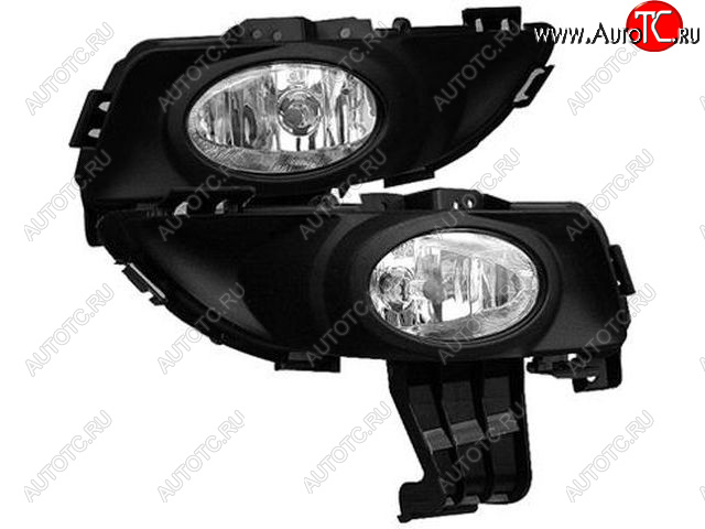 3 289 р. Комплект противотуманных фар (с рамками под ПТФ) BodyParts Mazda 3/Axela BK дорестайлинг седан (2003-2006)  с доставкой в г. Белгород