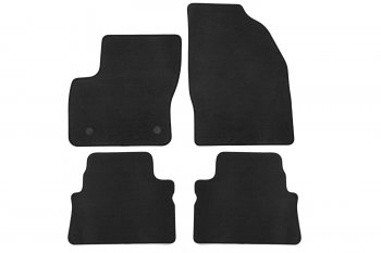 Комплект ковриков в салон (АКПП, чёрные, текстиль) Klever Econom Ford Kuga  1 (2008-2013)