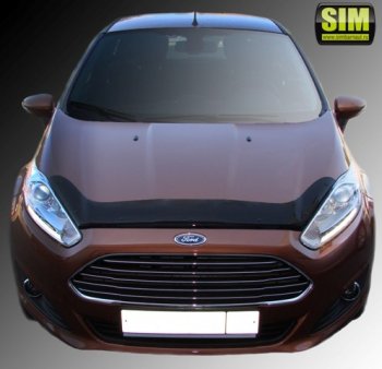 Дефлектор капота SIM Ford Fiesta  6 (2012-2019) седан рестайлинг, хэтчбэк 3 дв. рестайлинг, хэтчбэк 5 дв. рестайлинг