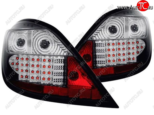 10 249 р. Комплект фонарей задних (хрусталь, диодные, чёрные внутри) BodyParts Opel Astra H хэтчбек 5дв дорестайлинг (2004-2007)  с доставкой в г. Белгород
