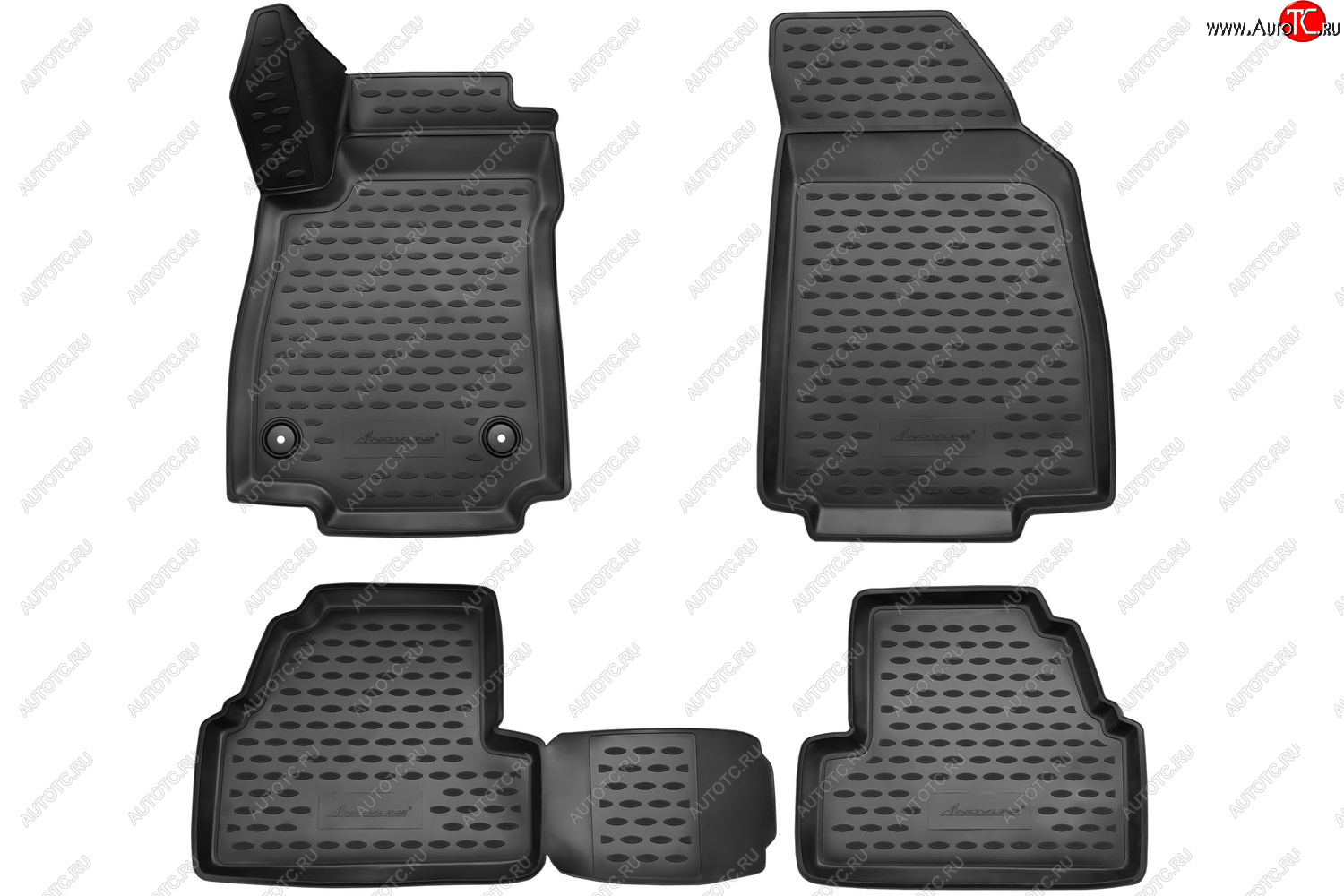 1 669 р. Комплект ковриков в салон CHEVROLET 3D (полиуретан, чёрные)  Chevrolet Tracker (2013-2022)  с доставкой в г. Белгород