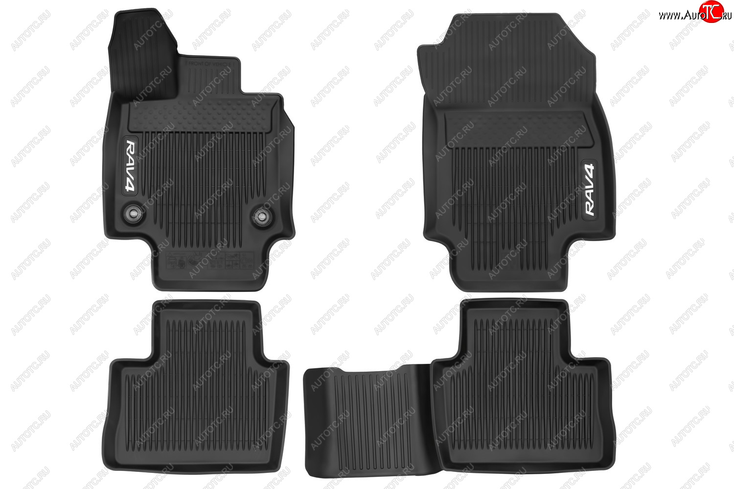 2 799 р. Коврики в салон подходит для TOYOTA RAV4, 2019-, чёрн., АКПП, 4шт.  Тойота Рав 4 TOYOTA pw21042043  с доставкой в г. Белгород