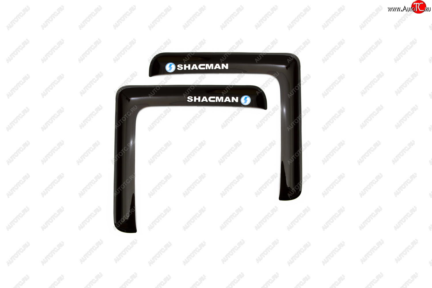 1 639 р. Дефлекторы окон (с логотипом SHACMAN, накладные, дымчатые) REIN SHACMAN F2000 (2013-2025)  с доставкой в г. Белгород