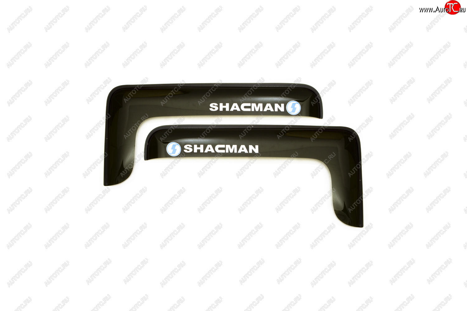 1 199 р. Дефлекторы окон (с логотипом SHACMAN, накладные, дымчатые) REIN SHACMAN F2000 (2013-2025)  с доставкой в г. Белгород