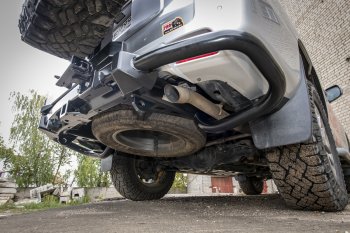 89 079 р. Бампер силовой задний РИФ Toyota Land Cruiser Prado J150 дорестайлинг (2009-2013) (С квадратом под фаркоп, калиткой и подсветкой номера)  с доставкой в г. Белгород. Увеличить фотографию 8