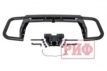59 879 р. Бампер силовой задний РИФ Toyota Land Cruiser 200 1-ый рестайлинг (2012-2015) (С квадратом под фаркоп)  с доставкой в г. Белгород. Увеличить фотографию 6