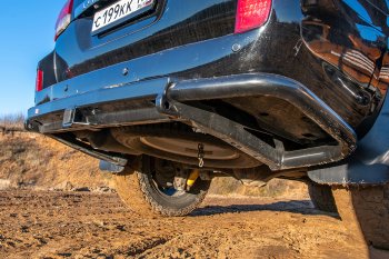 59 879 р. Бампер силовой задний РИФ Toyota Land Cruiser 200 1-ый рестайлинг (2012-2015) (С квадратом под фаркоп)  с доставкой в г. Белгород. Увеличить фотографию 7