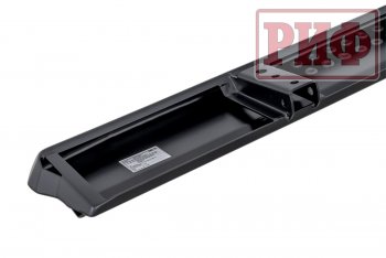 55 239 р. Защита порогов с подножкой РИФ Mitsubishi Pajero 4 V90 2-ой рестайлинг (2014-2020)  с доставкой в г. Белгород. Увеличить фотографию 6