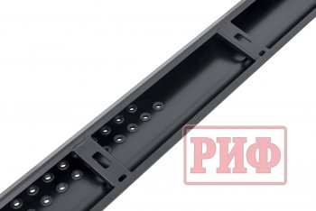 55 109 р. Защита порогов с подножкой РИФ Mitsubishi Pajero Sport QE дорестайлинг (2015-2021)  с доставкой в г. Белгород. Увеличить фотографию 2