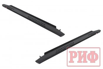 55 109 р. Защита порогов с подножкой РИФ Mitsubishi Pajero Sport QE дорестайлинг (2015-2021)  с доставкой в г. Белгород. Увеличить фотографию 4