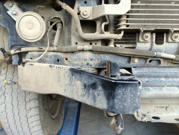 62 369 р. Бампер передний силовой РИФ Nissan Patrol 5 Y61 2-ой рестайлинг (2004-2010) (С дополнительными фарами и защитной дугой)  с доставкой в г. Белгород. Увеличить фотографию 5