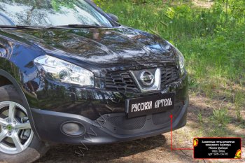 2 409 р. Защитная сетка решетки переднего бампера Русская Артель Nissan Qashqai 1 J10 рестайлинг (2010-2013) (Поверхность текстурная)  с доставкой в г. Белгород. Увеличить фотографию 3