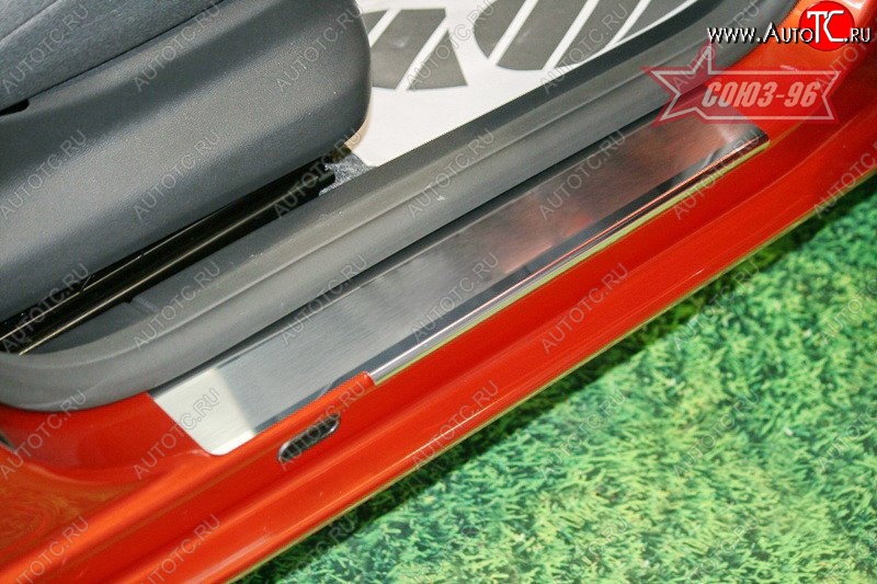 2 294 р. Накладки на внутренние пороги Souz-96 Skoda Fabia Mk2 универсал дорестайлинг (2007-2010)  с доставкой в г. Белгород