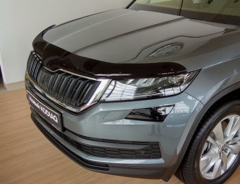 Дефлектор капота SIM Skoda Kodiaq  NU7 (2017-2021) дорестайлинг