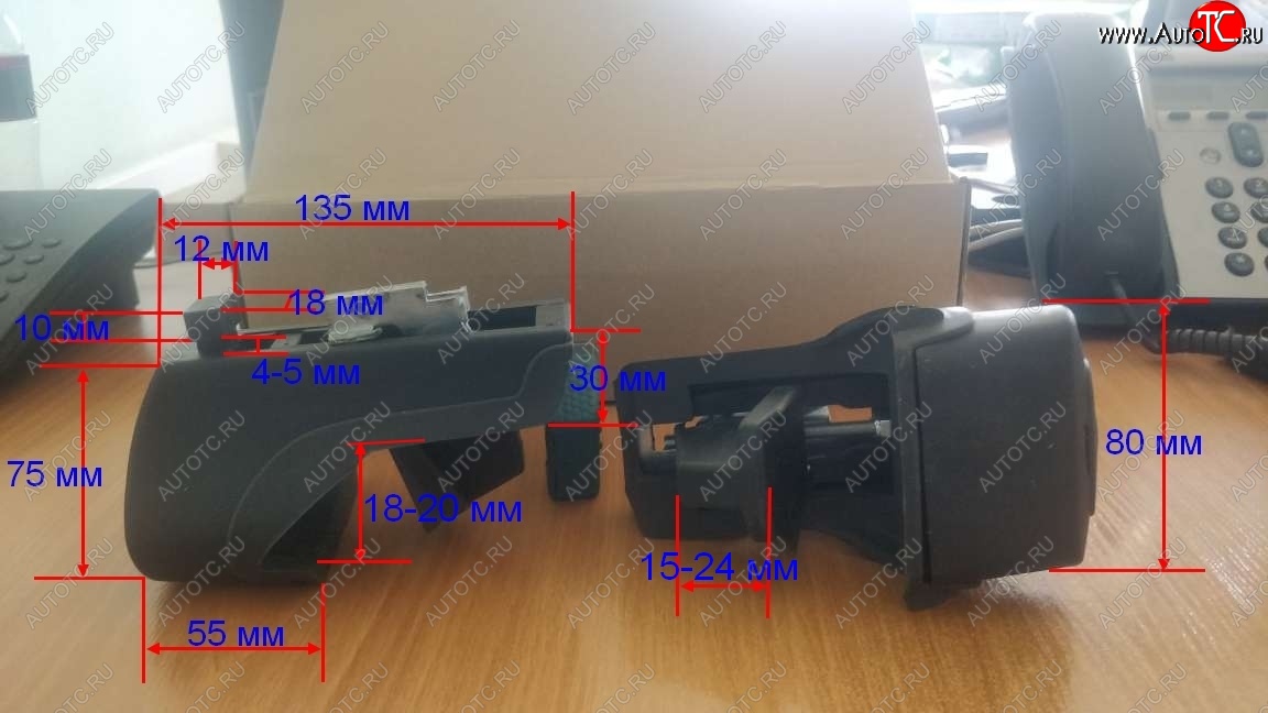 3 149 р. Комплект опор багажника для любого типа поперечин DELTA PARTNER (с замком) Fiat Stilo (2001-2007)  с доставкой в г. Белгород