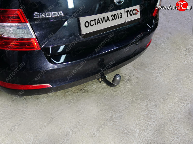 12 499 р. Фаркоп (тягово-сцепное устройство) TCC Skoda Octavia A7 дорестайлинг лифтбэк (2012-2017) (Оцинкованный, шар A )  с доставкой в г. Белгород
