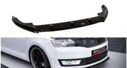 6 299 р. Накладка на передний бампер Splitter Skoda Rapid NH3 дорестайлинг лифтбэк (2012-2017) (Неокрашенная)  с доставкой в г. Белгород. Увеличить фотографию 4