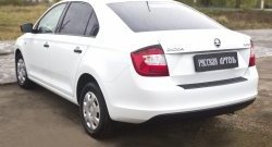 719 р. Реснички на фонари RA Skoda Rapid NH3 дорестайлинг лифтбэк (2012-2017) (Неокрашенные)  с доставкой в г. Белгород. Увеличить фотографию 2