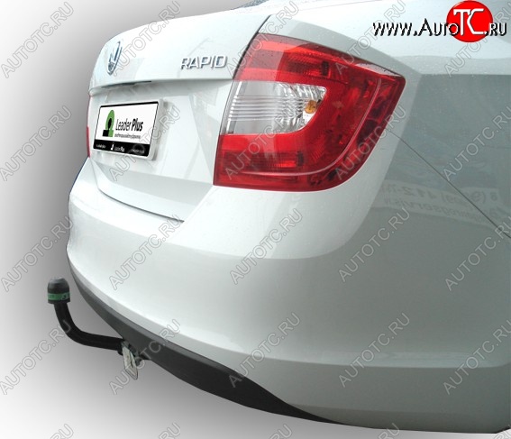 6 349 р. Фаркоп Лидер Плюс. Skoda Rapid NH3 дорестайлинг лифтбэк (2012-2017) (Без электропакета)  с доставкой в г. Белгород