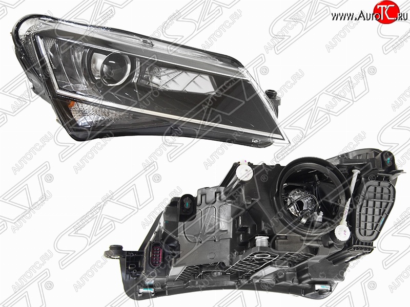 10 499 р. Правая фара SAT Skoda Superb B8 (3V) лифтбэк дорестайлинг (2015-2019)  с доставкой в г. Белгород