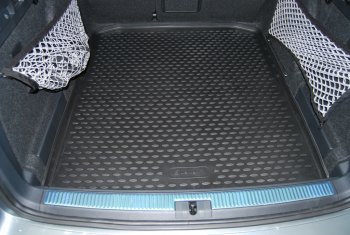 1 859 р. Коврик багажника Element (полиуретан) Skoda Superb B8 (3V) лифтбэк дорестайлинг (2015-2019) (Черный)  с доставкой в г. Белгород. Увеличить фотографию 2