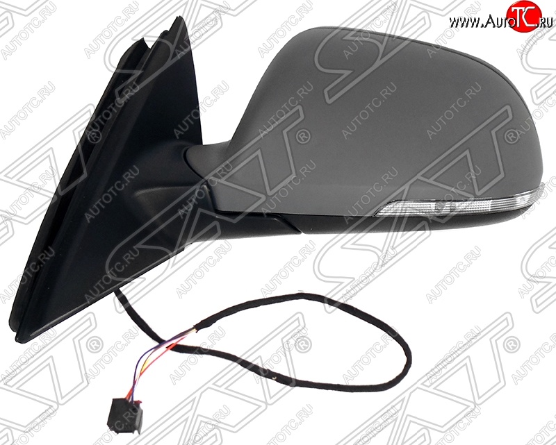 4 799 р. Боковое левое зеркало заднего вида SAT (обогрев, поворот, 6 контактов) Skoda Superb (B6) 3T лифтбэк рестайлинг (2013-2015) (Неокрашенное)  с доставкой в г. Белгород