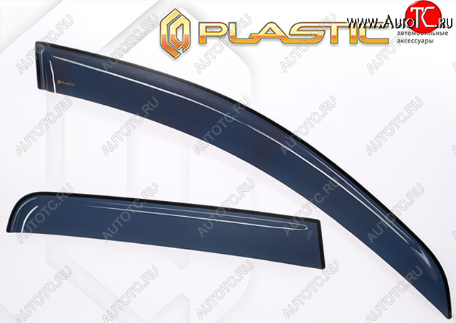 1 869 р. Ветровики дверей CA-Plastic Sollers Atlant автобус (2022-2025) (серия Classic полупрозрачный)  с доставкой в г. Белгород