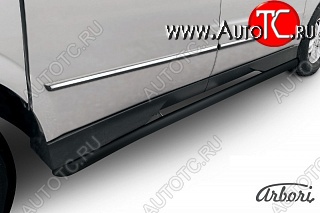 6 299 р. Защита порогов Arbori SSANGYONG Actyon Sport (2012-2025)  с доставкой в г. Белгород