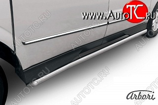12 059 р. Защита порогов Arbori SSANGYONG Actyon Sport (2012-2025)  с доставкой в г. Белгород