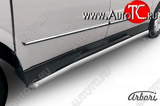 12 869 р. Защита порогов Arbori SSANGYONG Actyon Sport (2012-2025)  с доставкой в г. Белгород