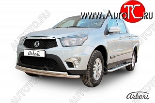 13 949 р. Обвес переднего бампера Arbori  SSANGYONG Actyon Sport (2012-2025)  с доставкой в г. Белгород